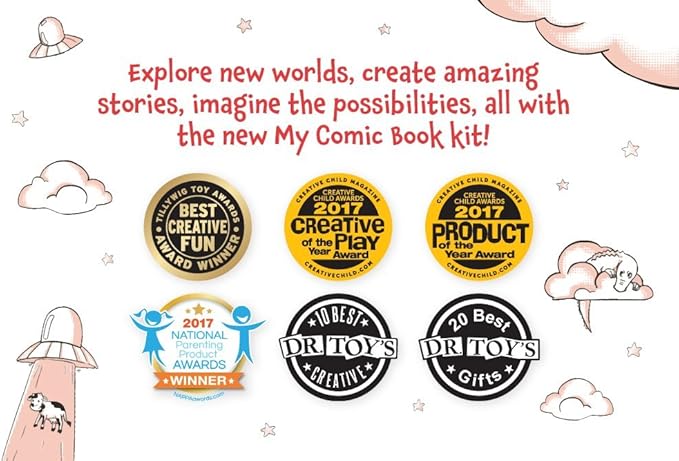 Lulu Jr. My Comic Book Making Kit, Multicolor, 6.75" x 10.25"