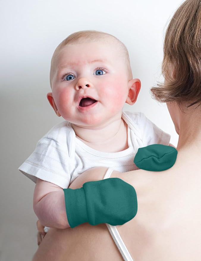 Cute Baby Mittens Newborn, No Scratch Baby Boy Mittens, Baby Girl Hat Gloves for Toddlers, Infant, Newborn