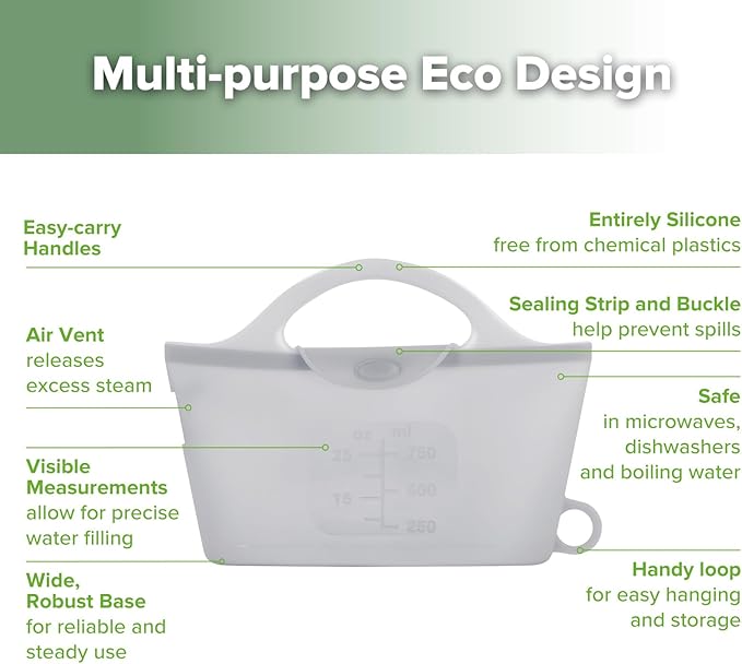 haakaa Wearable Silicone Breast Pump with Steriliser Bag, 2-in-1 Hands-Free Passive Breast Milk Catcher for Nursing Mom, Breastfeeding Essentials, 2-Pack 75ml Pumps & 1 Steriliser Bag