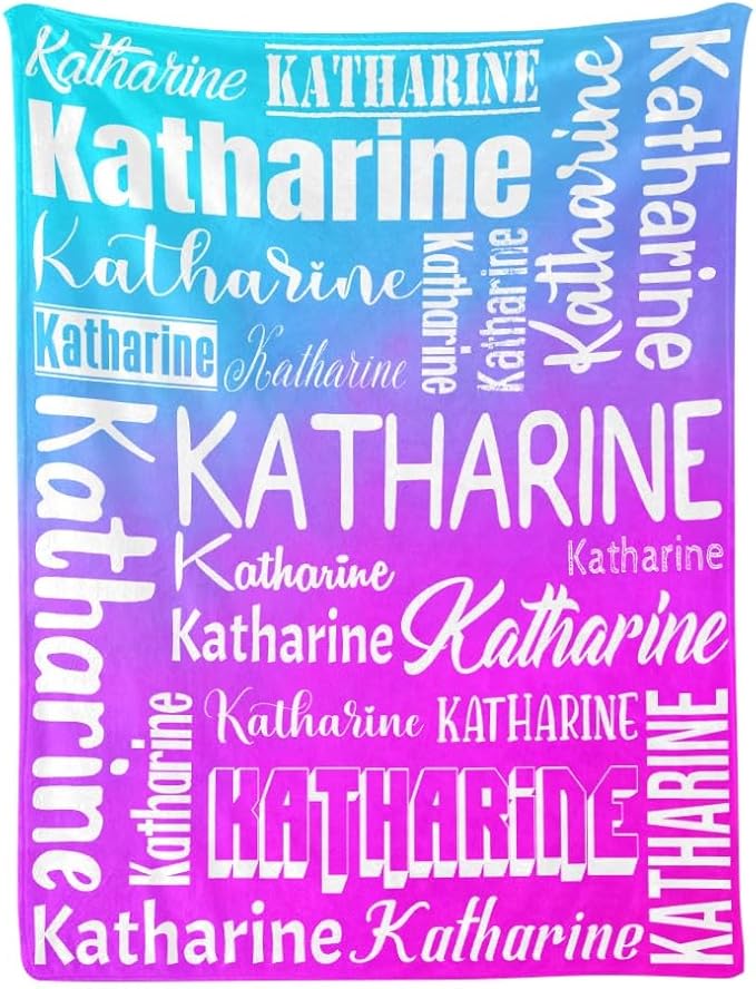 Personalized Blankets with Name Custom Blanket for Adult Kids Baby Customized Blanket Monogrammed Blankets Gifts for Women Men Girls Boys