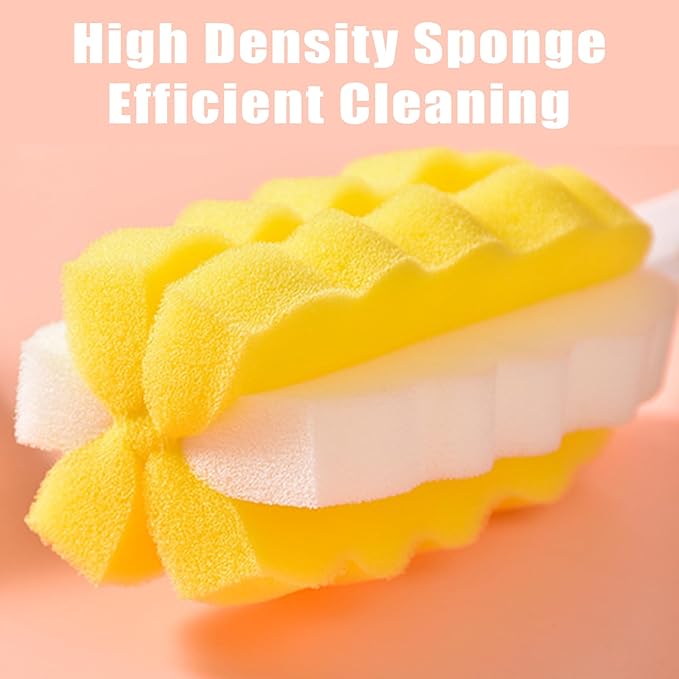 8PCS Bottle Brush Replacement Sponge Heads Environmental Protection Cup Cleaner Brush Sponge Replacement Heads Suitable for INVODA Sponge Bottle Brushes (8 Brush Heads)