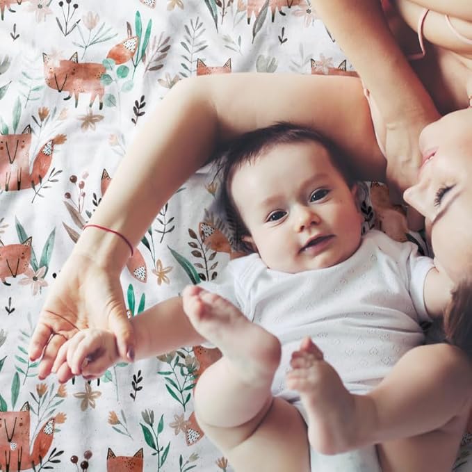 Soarwg Kids Baby Blanket Unisex Newborn, Super Soft Comfy Fox Blanket, for Toddler Baby Nursery Bed Blankets Stroller Crib Shower Gifts, 30 x 40 Inch