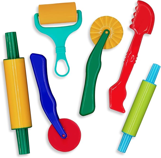 Clay and Play Dough Tools Six Piece Set - Ages 3 & Up DIMROM (6pcs)