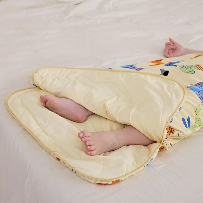 Bamboo Viscose Sleep Sack for Babies and Toddlers 1.0 Tog Wearable Blanket 2-Way Zipper Baby Shower Gifts