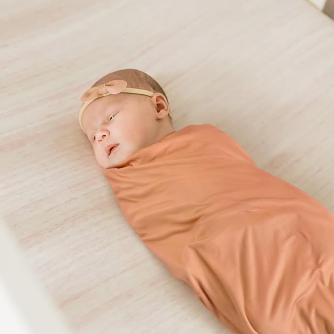 GRSSDER Baby Swaddle Blanket 2 Pack, Super Soft Jersey Knit Quilt Blankets for Baby Girls, Reversible Double Layer Receiving Blankets 34 x 44 Extra Large for Swaddling, Pink Rose & Blush Flora