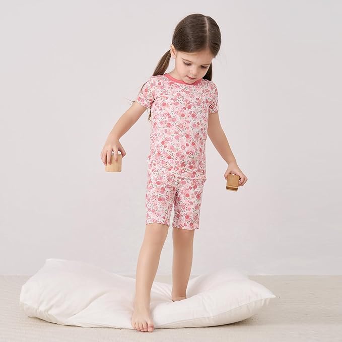 pureborn Baby Toddler Kids Viscose from Bamboo Pajamas Set Pjs 2pcs 18M-8Y