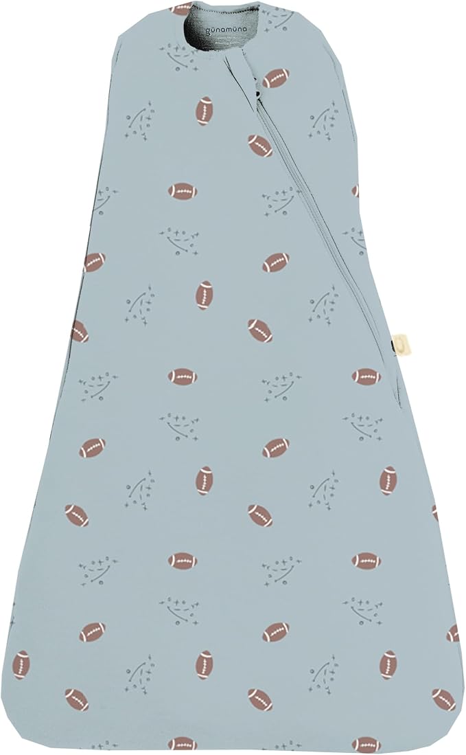 GUNAMUNA Swaddle Wrap for Newborns – Arms In or Out, Easy Diaper Changes with WONDERZiP, Soft Sleep Sack, 2.5 TOG