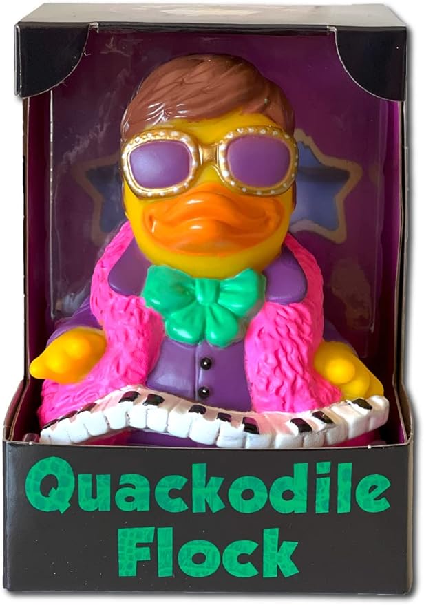 CelebriDucks - Quackodile Flock - Floating Rubber Ducks - Collectible Bath Toy Gift for Kids & Adults of All Ages
