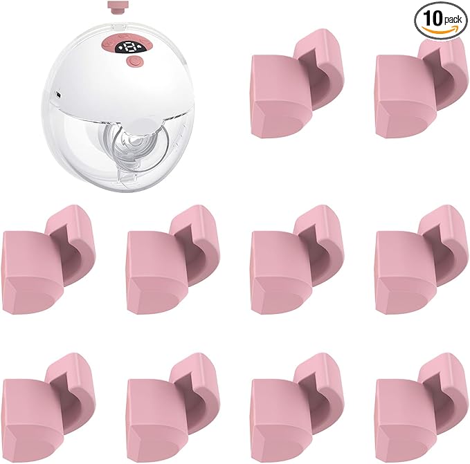 10PCS Spout Cap Compatible with Momcozy M5 Wearable Breastpump, Dustproof, Keep Clean, Prevents Leaks Silicone Spout Cover Fit for M5 Pumps, Breast Pump Replacement Parts