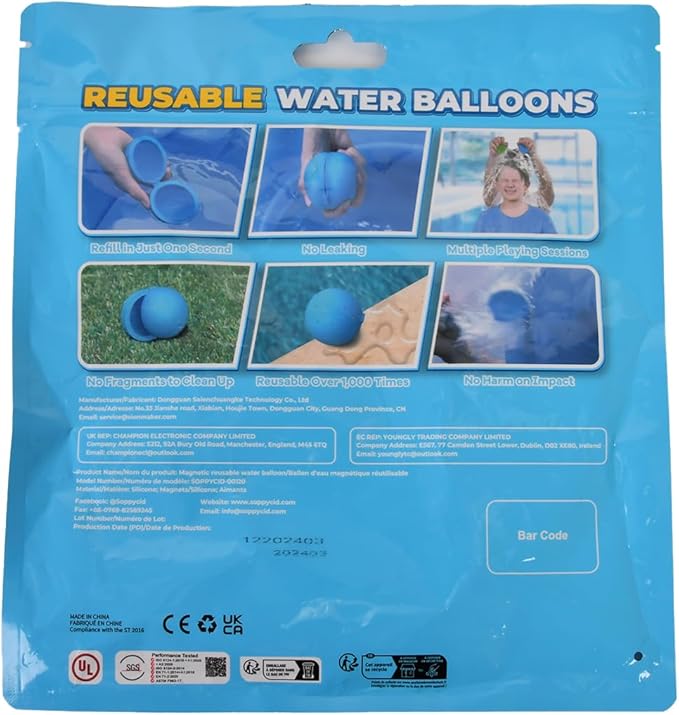 16Pcs Reusable Water Balloons for Kids, Pool Beach Water Toys for Boys and Girls, Summer Toy for Outdoor Games