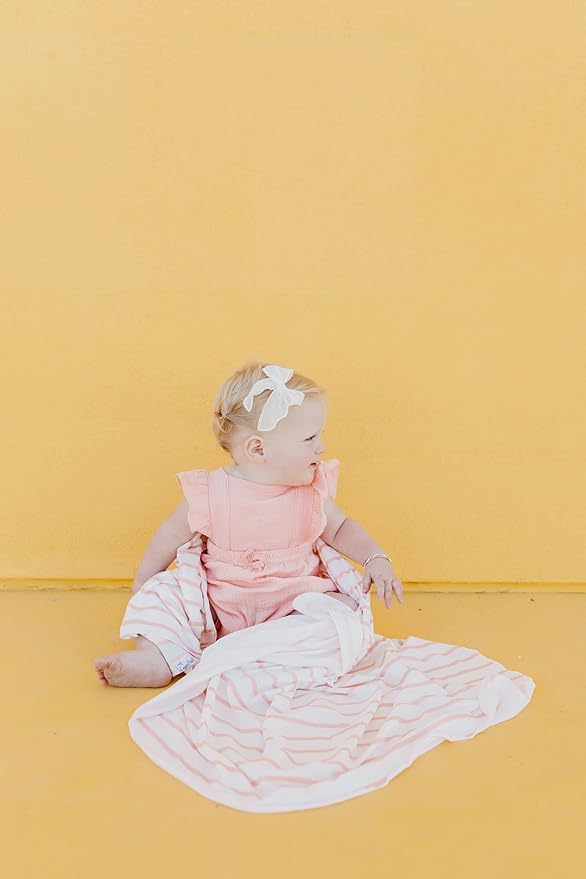 Copper Pearl Large Premium Knit Baby Swaddle Receiving Blanket Lainey