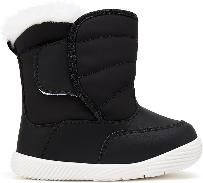 BMCiTYBM Baby Boy Girl Snow Boots Waterproof Winter Warm Booties Nonslip Lightweight Outdoor Shoes for First Walkers 6 9 12 18 24 Months(Infant/Toddler)