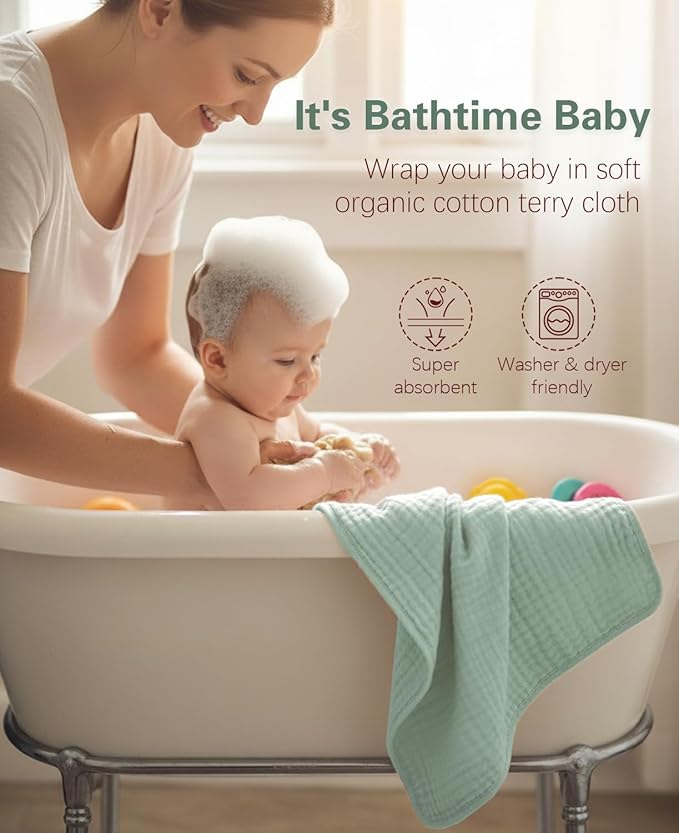 3-Pack Hooded Baby Towels for Newborn 100% Cotton Soft Babies Blanket Toddler and Kids Bath Towel Baby Essentials