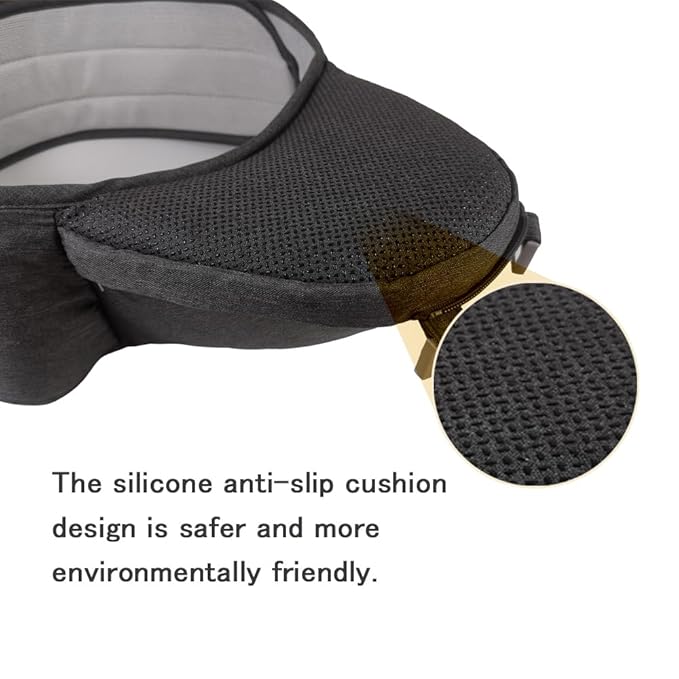 Ergonomic Baby Carrier with Hip Seat, 360° Positions, Soft and Breathable, All Seasons, for Newborns and Toddlers, Hiking Shopping Travelling