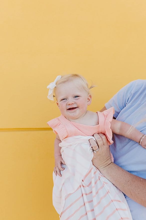 Copper Pearl Large Premium Knit Baby Swaddle Receiving Blanket Lainey