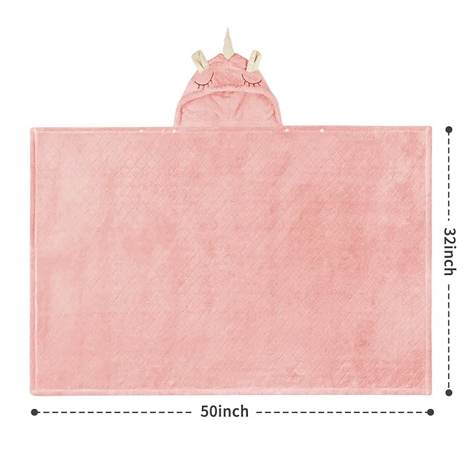 Hooded Baby Towels Girl Baby Bath Towels Toddler Towels for Girls 0-5 Years, 2-Pack Ultra Soft & Absorbent Baby Girl Bath Towel Toddler Bath Towel, Large 50''x32'' Baby Hooded Towel Girl