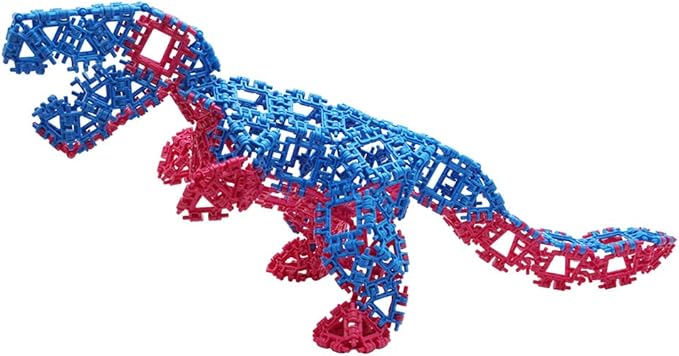 That Hinge Toy 150 Piece Purple + Green Set, Dinosaur + More STEM Construction Toy Building Set