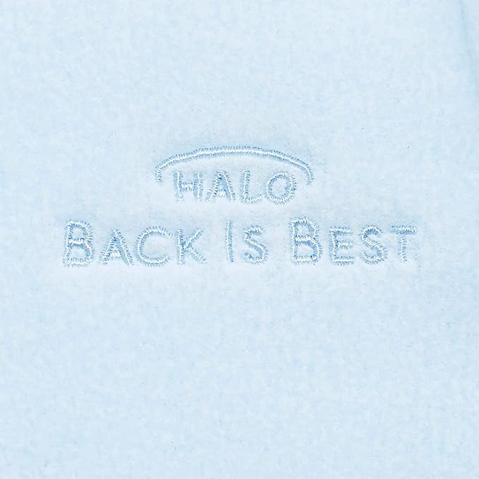 HALO Micro-Fleece Sleepsack Swaddle, 3-Way Adjustable Swaddle Blanket, TOG 3.0, Baby Blue, Preemie