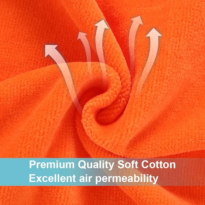 MICHLEY Animal Hooded Baby Towel Washcloth, Toddler Premium Cotton Absorbent Bathrobe for Girls Boys 0-6T (Fox)