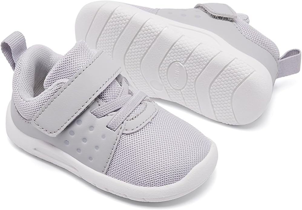 MORENDL Toddler Baby Shoes 0-4 Years Boy Girl Lightweight Breathable Non-Slip Sports Sneakers Running Walking Tennis Barefoot Shoes