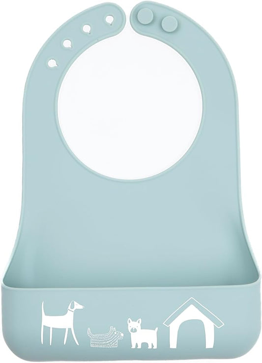 Bella Tunno Little Bites Bib – Silicone Baby Bibs for Infant Girls and Boys Ages 3-12 Months, BPA Free Soft Silicone Bib