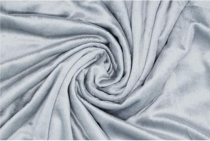 Unisex Children's Baby Quilt Soft Baby Blanket Minky Dot- Sherpa Fleece Baby Blanket 30 by 40 Grey