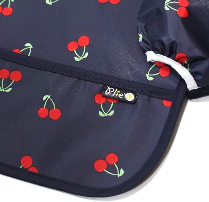 Long Sleeve Waterproof Bib for Toddlers – Feeding Smock for Baby Mealtime, Self-Feeding, Painting & Messy Play, BPA-Free