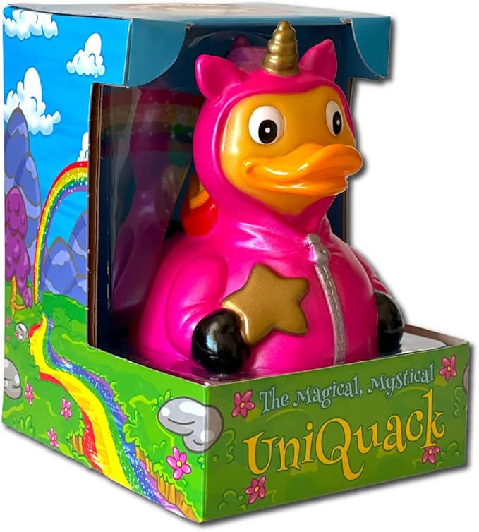 CelebriDucks - UniQuack - Floating Rubber Ducks - Collectible Bath Toy Gift for Kids & Adults of All Ages