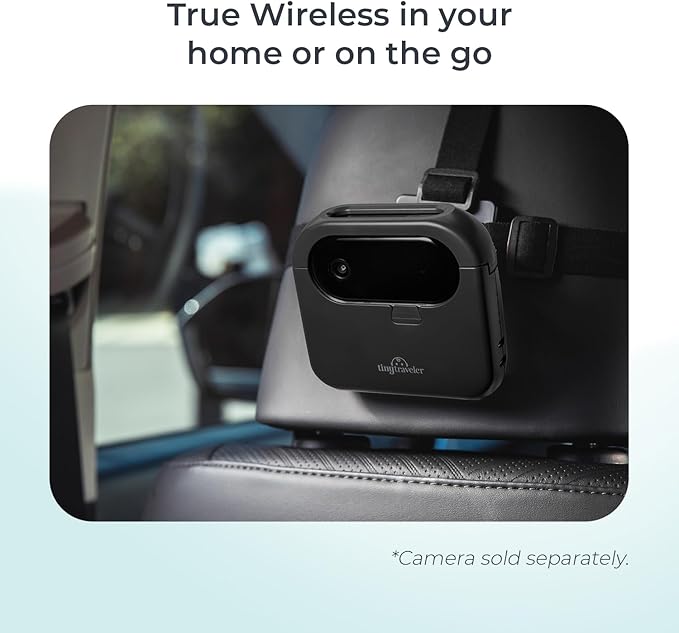 Tiny Traveler Portable Battery Cradle for Wireless Baby Car Camera, 5000mAh 8 Hours Rechargeable Battery Pack – Wireless & Charger, Compatible with Baby Monitors, Mobile Devices