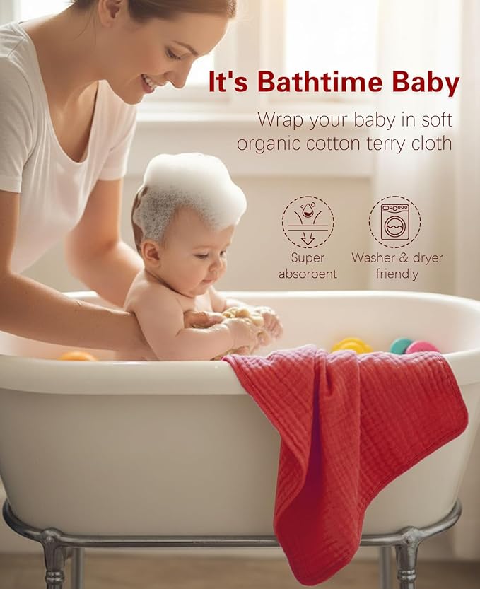 3-Pack Hooded Baby Towels for Newborn 100% Cotton Soft Babies Blanket Toddler and Kids Bath Towel Baby Essentials