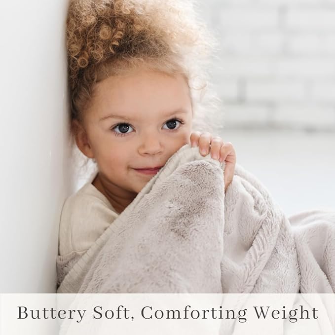 SARANONI Luxury Receiving Blankets for Babies | Ultra-Soft Lush and Boutique Quality Baby Blanket | Feather - 40” x 30”