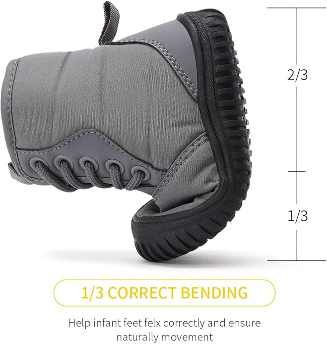 BMCiTYBM Toddler Baby Winter Snow Boots Boy Girl Faux Fur Warm Non Slip First Walking Infant Shoes