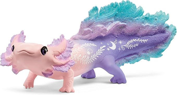 Schleich Bayala - 3PC Colorful Axolotl Figurine Toy Set - Mermaid Mythical Creature Playset for Girls and Boys - Cute Undersea Fairy Salamander Figures - Fantasy Animal Toys for Kids Ages 5+ | 42628