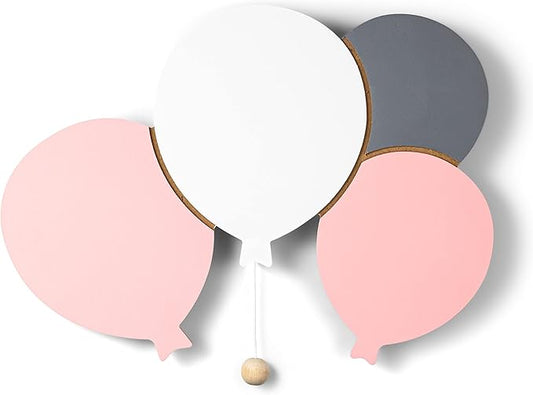 Lumipets Lighted Balloons, Nursery Night Light, Wall Mounted Lighted, Battery Operated Cloud Light Sign–Lightweight Kids Night Light for Babies, Toddlers, Kids - 17.7 x 11.2 x 1.5-in