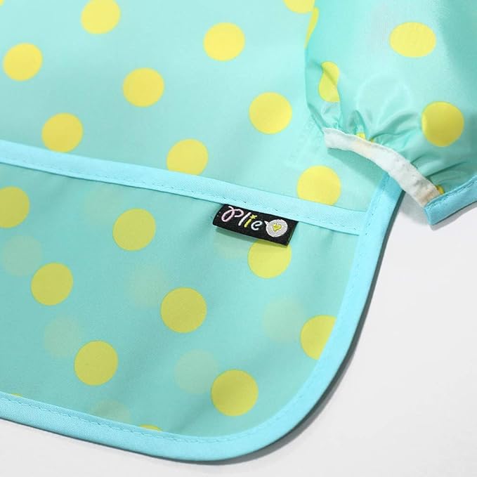 Long Sleeve Waterproof Bib for Toddlers – Feeding Smock for Baby Mealtime, Self-Feeding, Painting & Messy Play, BPA-Free