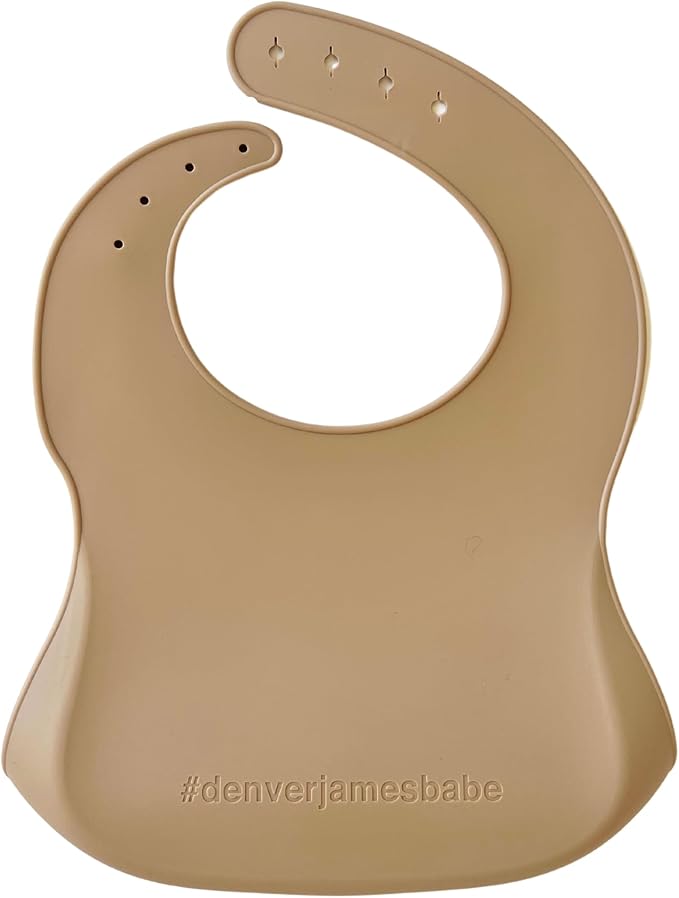Denver James Silicone Feeding Bibs | Dishwasher Safe. Waterproof. Adjustable.