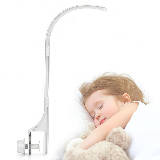 25 Inch Universal Mobile Arm for Crib-Baby Musical Crib Mobile Bed Bell Holder,DIY Toy Decoration Bracket (Without Music Box)