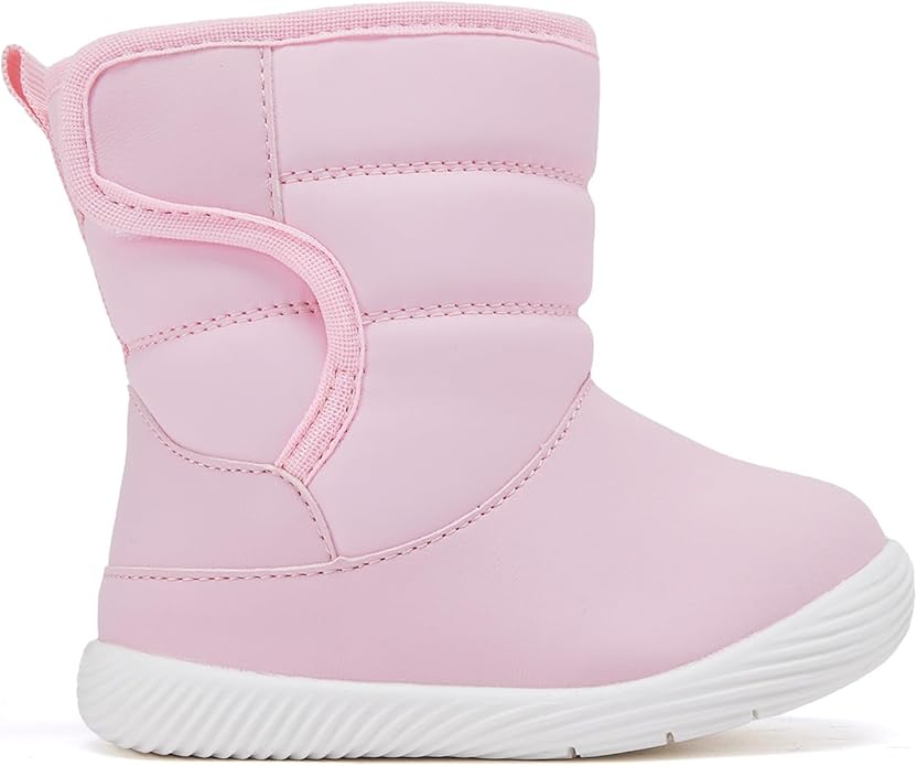 BMCiTYBM Baby Boy Girl Snow Boots Waterproof Winter Warm Booties Nonslip Lightweight Outdoor Shoes for First Walkers 6 9 12 18 24 Months(Infant/Toddler)