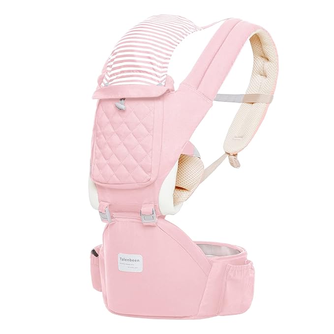 Baby Carrier Newborn to Toddler, 6-in-1 Baby Carrier with Hip Seat Lumbar Support 7-41 lbs, Baby Soft Carrier for All Seasons & Positions, Adjustable Size for Shopping Hiking Travelling