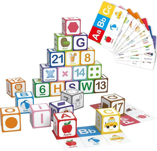 Children's Multiple Activity Toys Educational Alphabet Building Blocks Set