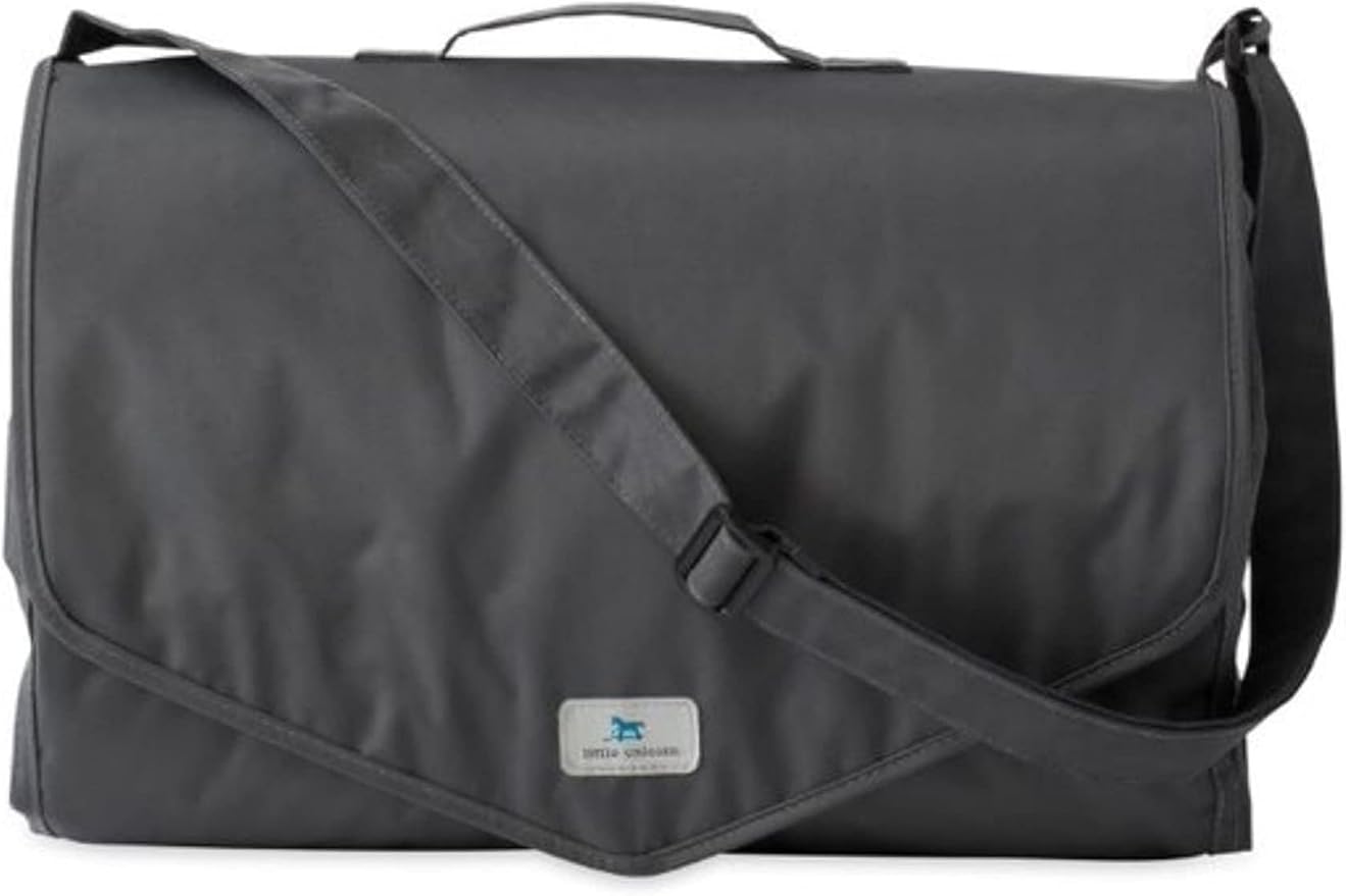 Little Unicorn 5'x7' Outdoor Family Picnic & Beach Blanket | Durable & Water-Resistant Fabric | Compact Fold & Easily Wipes Clean | Zipper Pocket (Midnight Poppy)