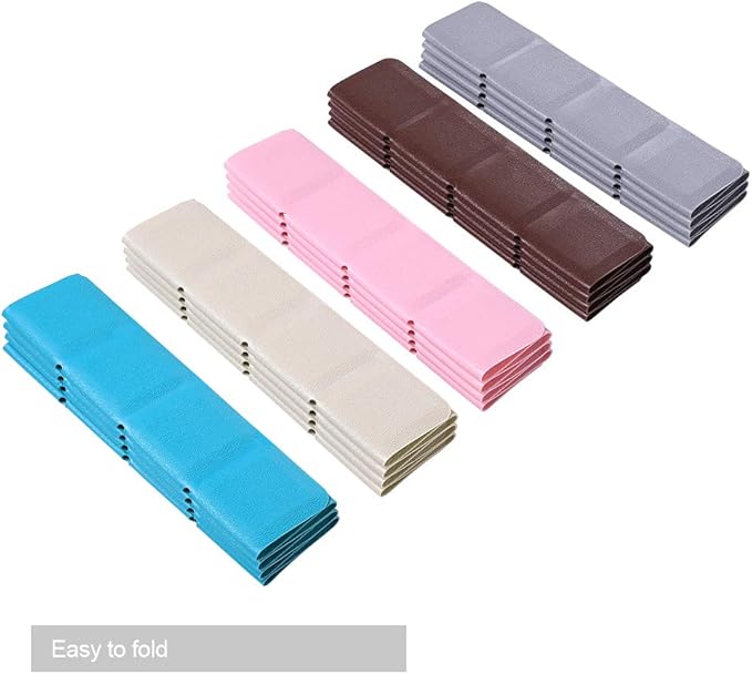 Foldable Non Slip Silicon Bath Mat Bathtub mat no Suction Cups for Textured Tub and Reglazed Tub(Foldable-Beige, 28-inch x 14-inch)