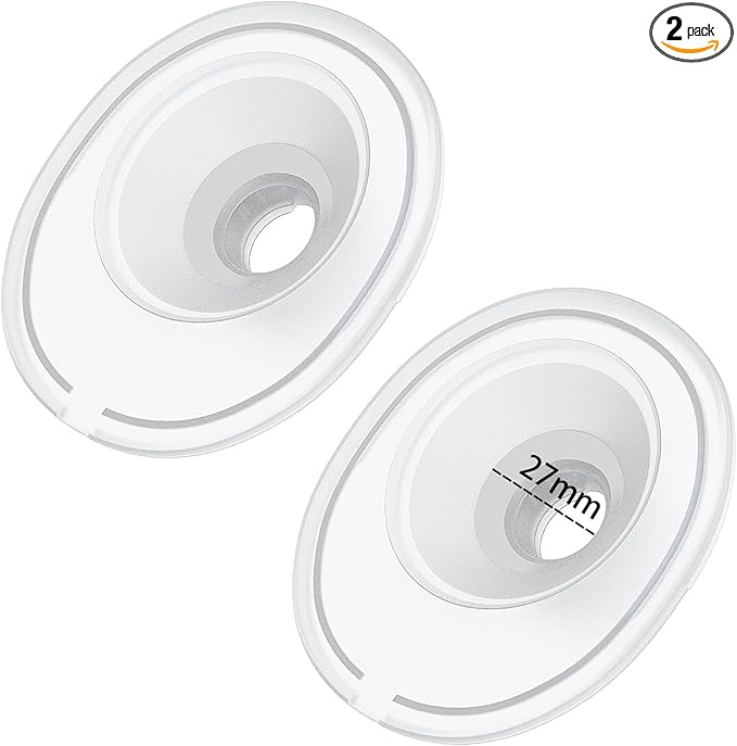 2pcs Flange 27mm Compatible with Momcozy M5 Breast Pump, 27mm Flange M5 Breast Pump Replacement Accessories,m5 Replacement Parts