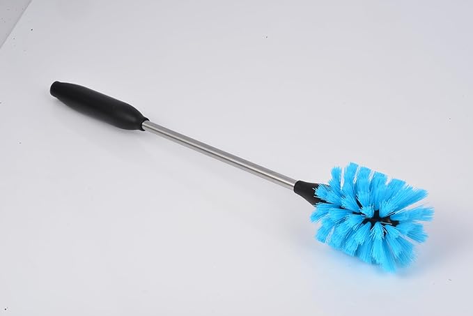 5 Pack Bottle Cleaner Brush, Straw Cleaner Brush & Long Handle - Water Bottle Brush for Narrow Bottles, Baby Bottles, Mugs, Flasks, Wine Decanters, Coffee Cups - Includes 3 Straw Cleaners