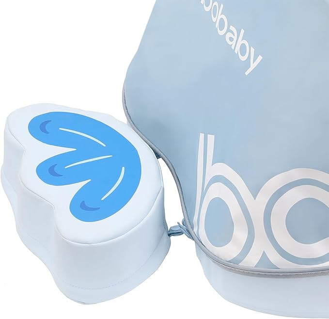 Mambobaby Floats with Canopy &Tail, Mambobaby Pool Float for Pool Add Tail Avoid Flip Swim Trainer Baby Swimming Float for Toddler Boys Girls(B53036WF0006-BB06)