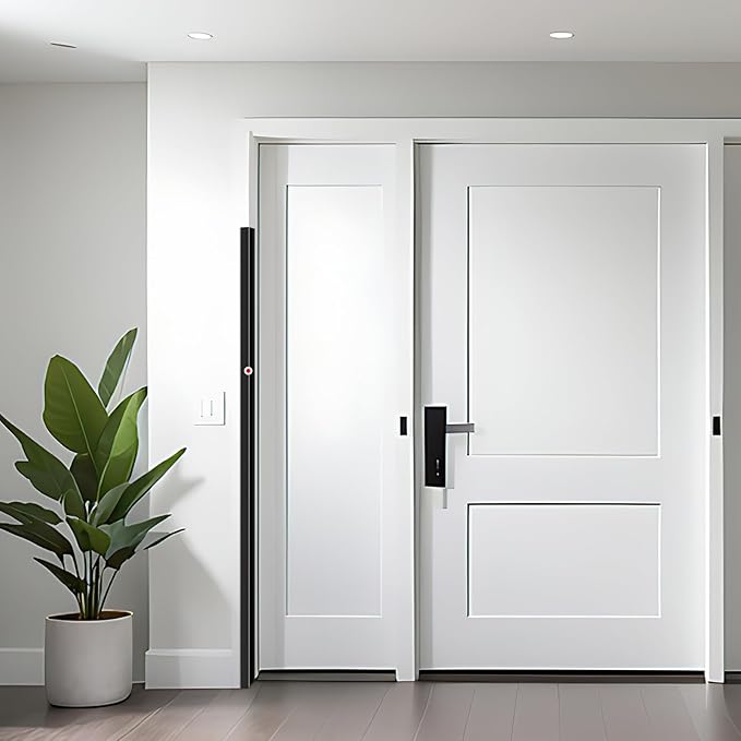 2PCS Wall Corner Protectors Guards - Self Adhesive Corner Protector & Corner Guards for Walls Edge Protection, Easy to Apply - No Tools Needed(Black, 39.37"x1.18")