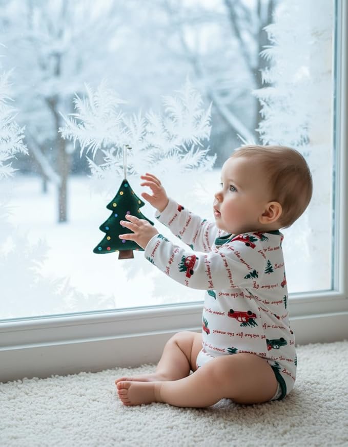 PATPAT Baby Bodysuits - Soft Viscose Made from Bamboo - Long Sleeve Funny for Boys and Girls -Newborn Infant Toddler Clothes