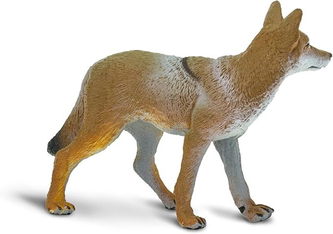 Safari Ltd. Coyote Figurine - Lifelike 3.75" Model Figure - Educational Toy for Boys, Girls, and Kids Ages 1+