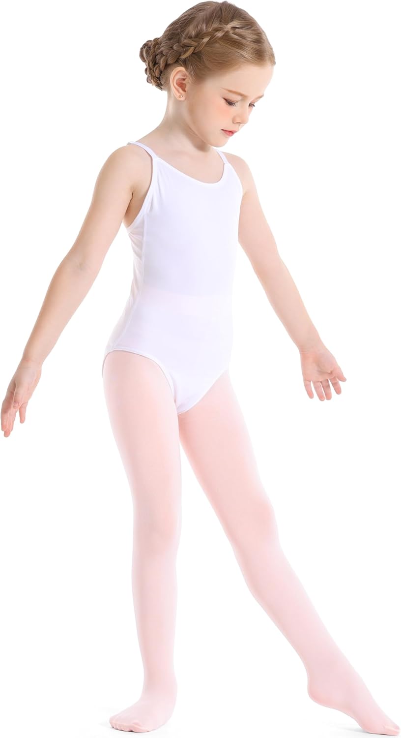 Toddler Girls Tights Dance Ballet Footed Leggings Ultra Soft Stockings for Kids Students