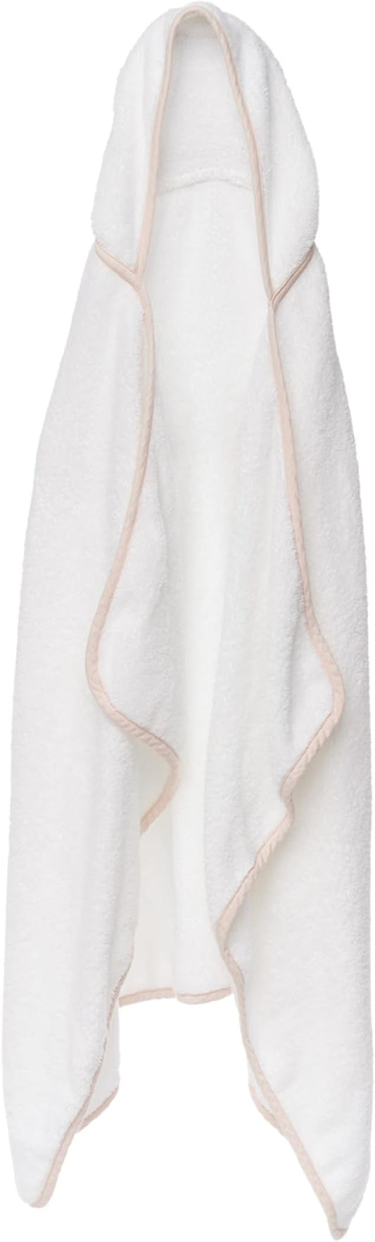Lalo The Hooded Towel - 100% Organic Cotton, Soft on Sensitive Skin, Cozy & Absorbent, Machine Washable Baby Hooded Bath Towel - Grapefruit